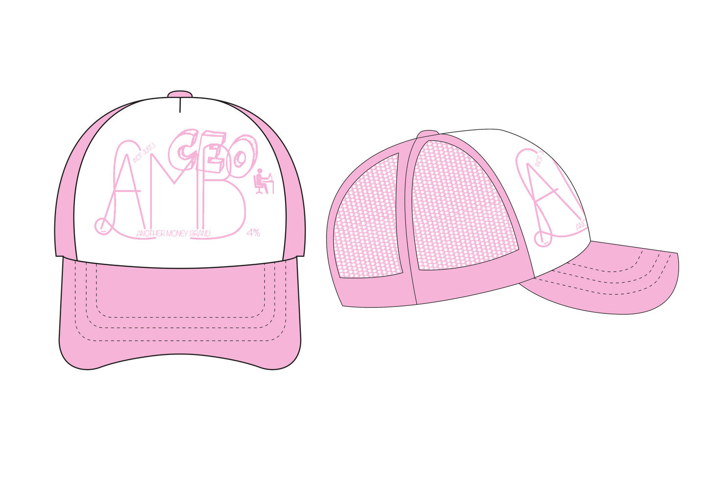 AMB Essential 'CEO' Cap - Pink