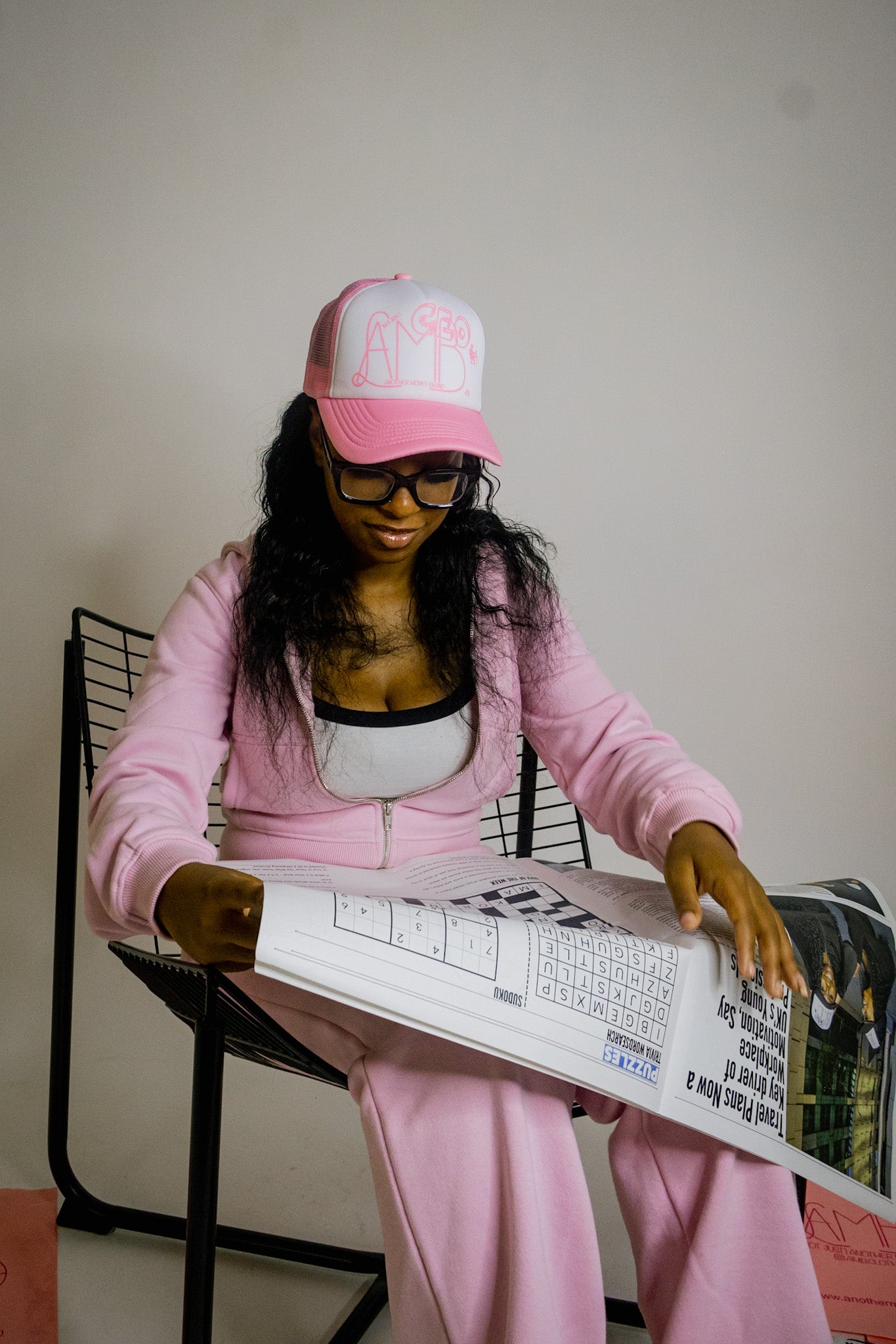 AMB Essential 'CEO' Cap - Pink